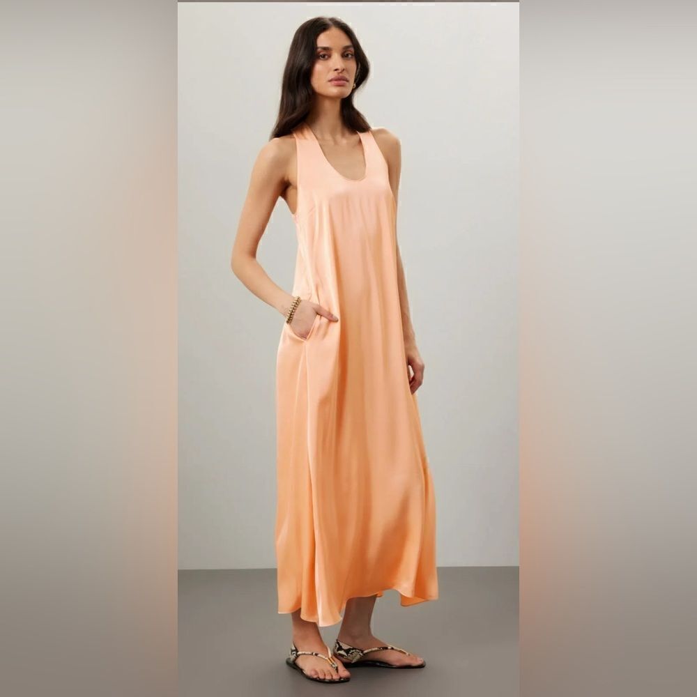 Rosetta Getty Collective Twist Back Shift Dress Size 10